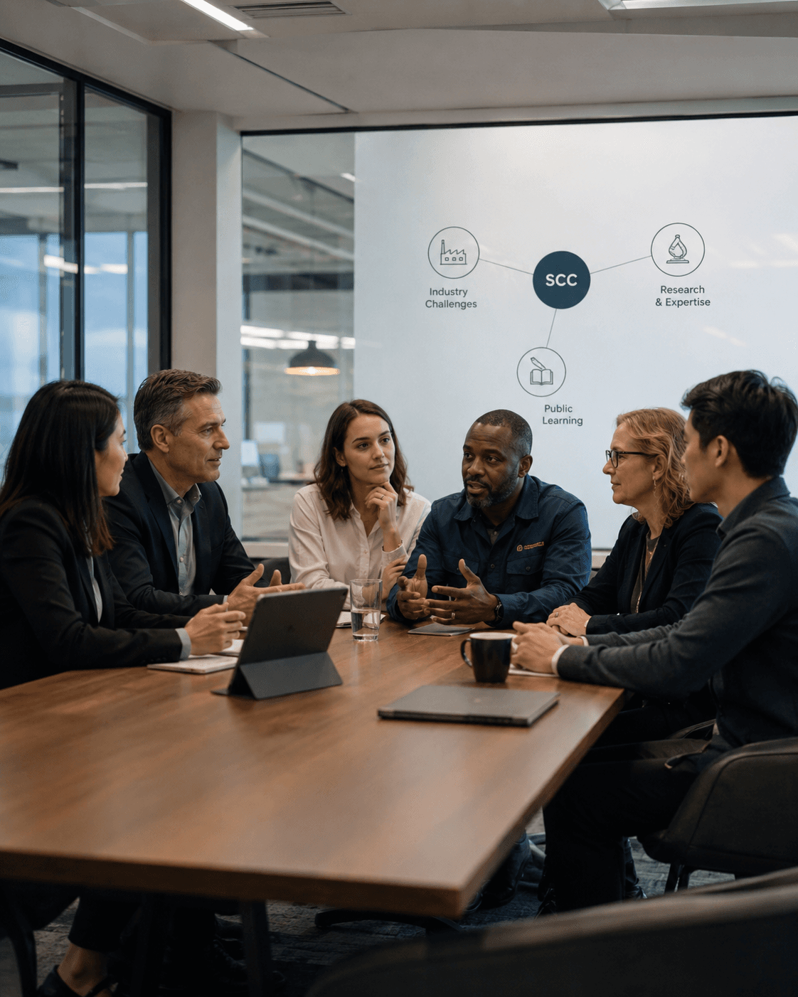 A cross-functional roundtable connecting industry challenges, research expertise, and public learning